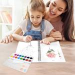 Watercolor Workbook Set for Beginners with 16 Colors