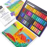 Artecho 66-Piece Soft Pastel Set with Fluorescents