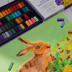 Artecho 66-Piece Soft Pastel Set with Fluorescents