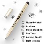 12 Pack Waterproof Micro-Pens for Drawing and Journaling