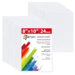 Set of 24 Primed Canvas Panels for Painting