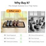 Stylish Waterproof Rubber Shoe Mat for Entryway