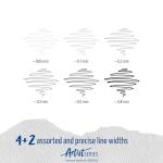 Staedtler Pigment Liner Black Ink Marker Set