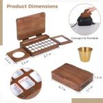 Portable Wooden Watercolor Set with 24 Wells