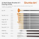 Shuttle Art 54 Pack Acrylic Paint Set
