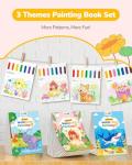 TECJOE Watercolor Paint Set with Coloring Books