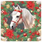 Diamond Painting Kit: 5D White Horse Decor