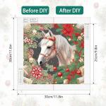 Diamond Painting Kit: 5D White Horse Decor