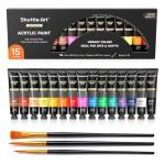 Shuttle Art Acrylic Paint Set - 15 Rich Colors