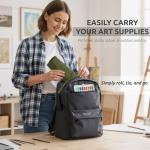 Dugato 30-Slot Roll-Up Brush Holder - Army Green