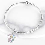 Sterling Silver Artists Palette Dangle Charm