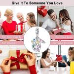 Sterling Silver Artists Palette Dangle Charm