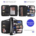 Relavel Extra Large Makeup Case with Brush Holder