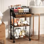 Homsorout 3-Tier Rolling Cart for Art Supplies