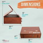 Walnut 2-Drawer Artist Tool Supply Box