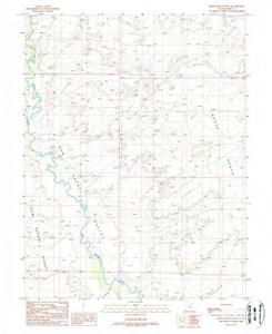 Utah 1988 Horse Bench Topographic Wall Art