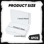 Mini Clear Storage Containers for Crafts and Beads