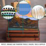 Walnut 2-Drawer Artist Tool Supply Box