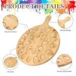 Wooden Paint Palette with 24 Wells and Flat Surface