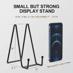 6-Inch Black Plate Stands, Set of 3