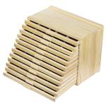Vencer 12-Drawer Pine Art Supply Organizer Box