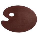 BENECREAT Oval Wooden Palette with Thumb Hole
