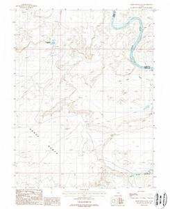 Vintage Utah Horse Bench Topographic Wall Art