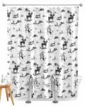 Cowboy Shower Curtain with Vintage Horse Design