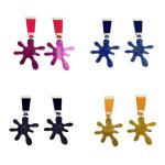 Colorful Acrylic Paint Palette Charm Drop Earrings