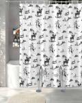 Cowboy Shower Curtain with Vintage Horse Design