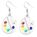 Colorful Artist Paint Palette Jewelry Set
