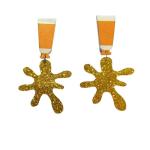 Colorful Acrylic Paint Palette Charm Drop Earrings