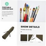 Canvas Brush Roll Organizer for Easy Travel