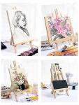 Small Wooden Tabletop Easels for Painting Parties