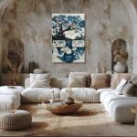 World Language Families Map Canvas Art Print 20x30