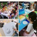 Small Wooden Tabletop Easels for Painting Parties