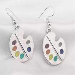 Colorful Artist Paint Palette Jewelry Set