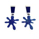 Colorful Acrylic Paint Palette Charm Drop Earrings