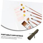 Canvas Brush Roll Organizer for Easy Travel