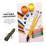Canvas Brush Roll Organizer for Easy Travel