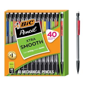 BIC Xtra Smooth 0.7mm Mechanical Pencil, 40-Pack