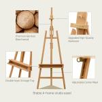 Natural Beech Wood Adjustable A-Frame Art Easel