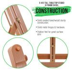 Wooden H-Frame Tabletop Easel for Painting