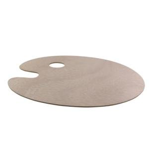 ZHYOHEN 8-Inch Oval Wooden Painting Palette