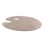 ZHYOHEN 8-Inch Oval Wooden Painting Palette