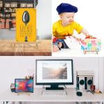 14 Pack Tabletop Wood Easels for Kids Painting