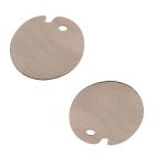 ZHYOHEN 8-Inch Oval Wooden Painting Palette