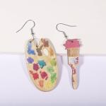 Bohemian Vintage Paint Brush Dangle Earrings