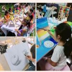 14 Pack Tabletop Wood Easels for Kids Painting