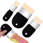 3-Piece Flat Paddle Paint Brush Set